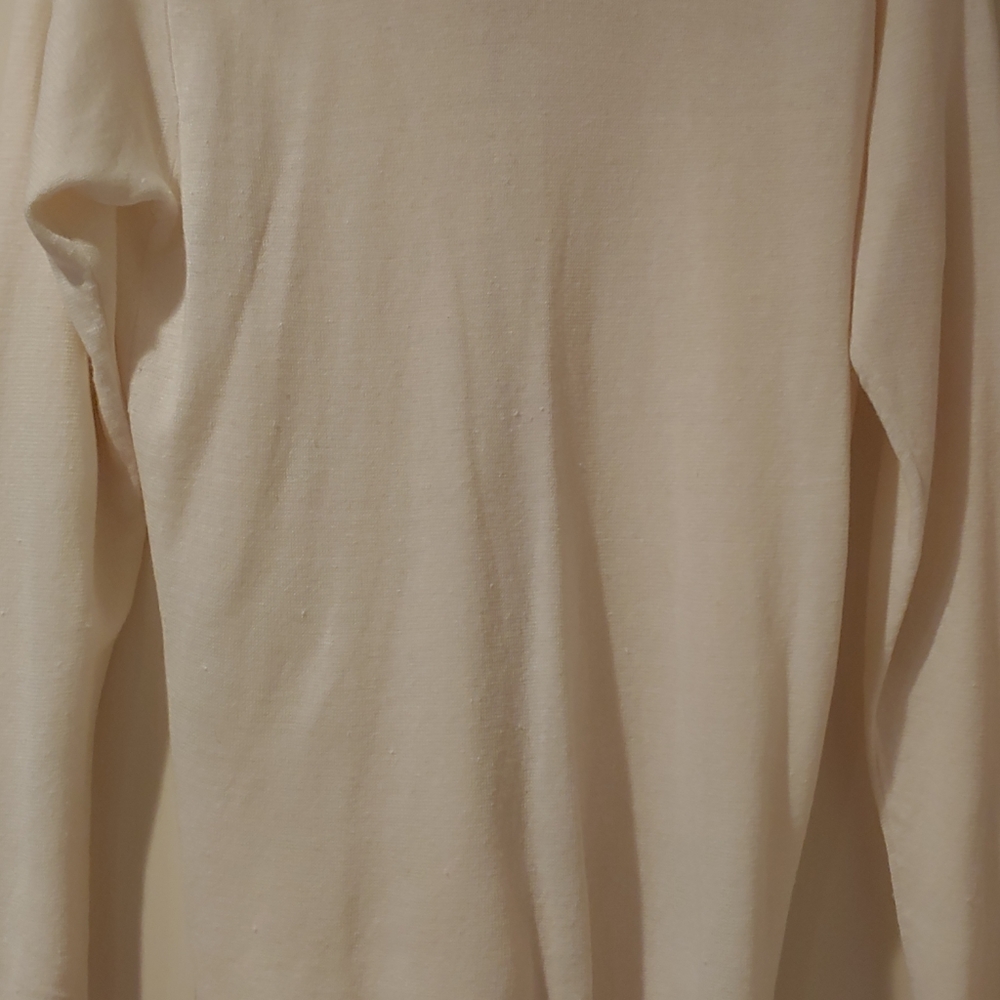 TSE ivory lightweight zip cardigan sz S - Picture 3 of 4